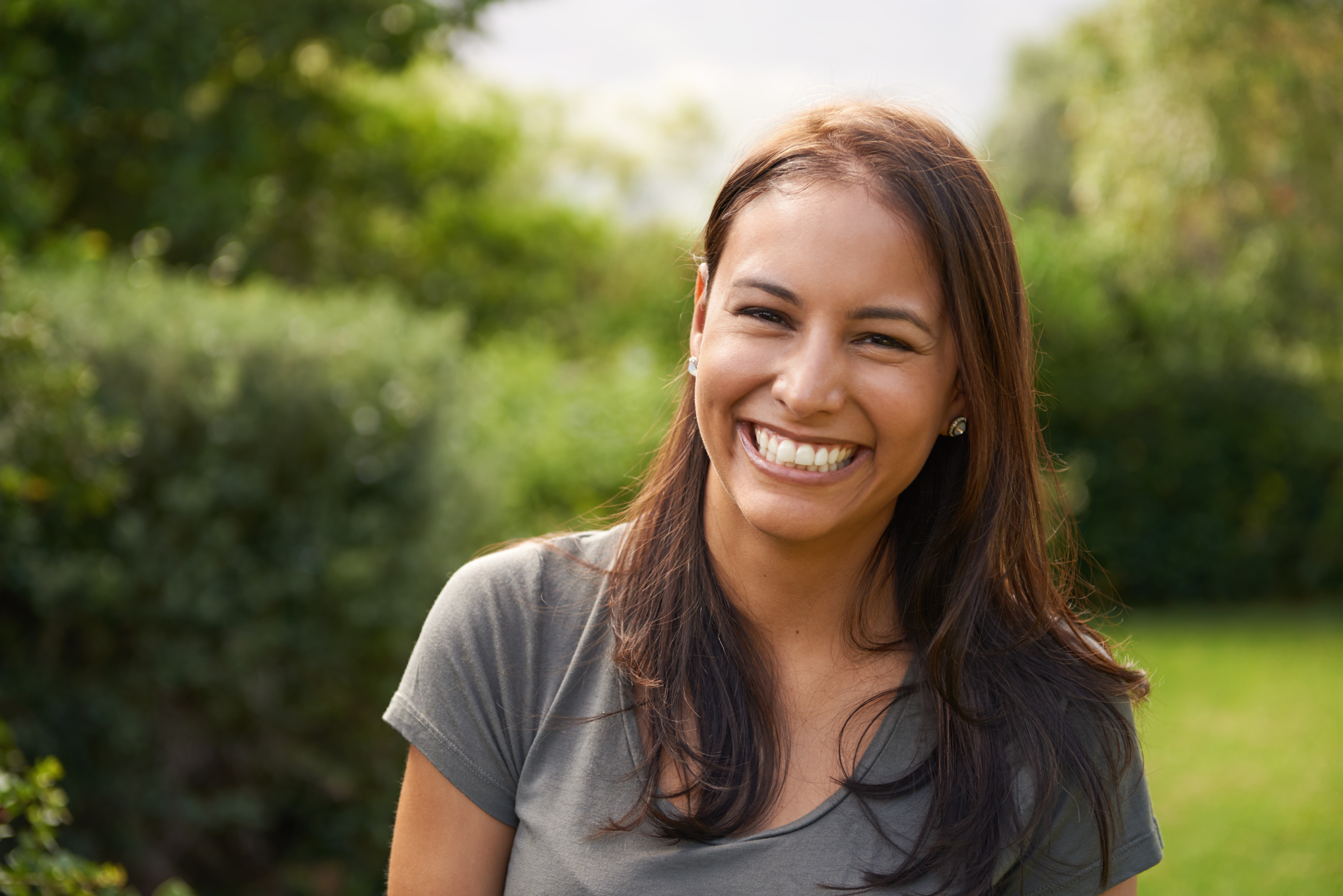 Happy woman enjoying life after treatment